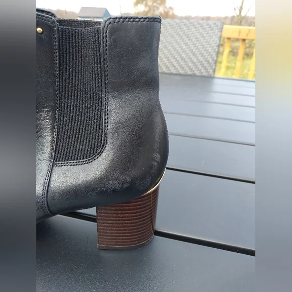 Women's Calvin Klein Black Chunky Block Heel Felda Booties, Size 6, Ankl… - Picture 13 of 16